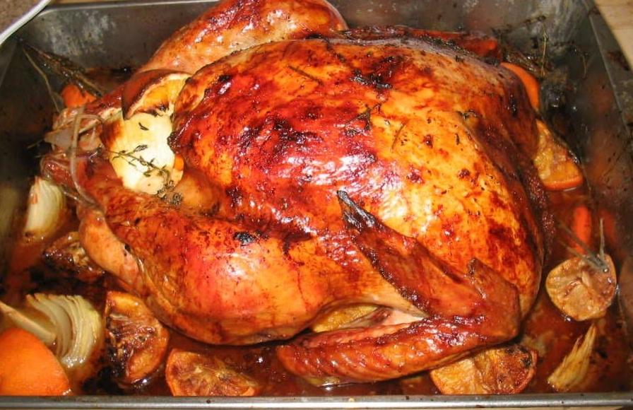 Thanksgiving turkey, a typical celebration of this holiday