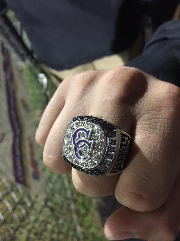 Baseball players receive state rings