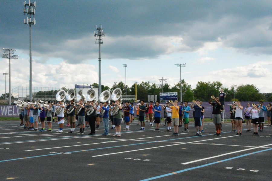 The Mighty Marching Chargers practice on Tuesdays, Wednesdays and Thursday every week in order to prepare for their competitions and halftime performance at football games.