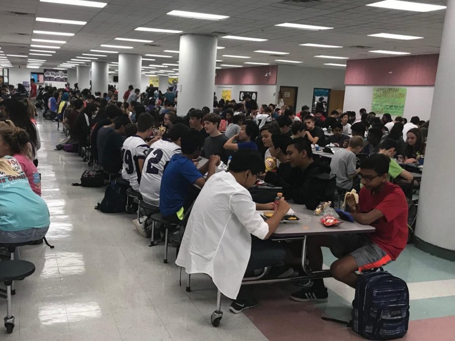 The cafeteria has seemed more crowded than usual in the first few weeks of school.