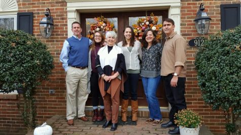 Law in Action and government teacher Keenan Goldsby (far right) poses with his family consisting of his younger brother Walt, youngest daughter Megan, mother Sidney, oldest daughter Jessica and wife Germaine.