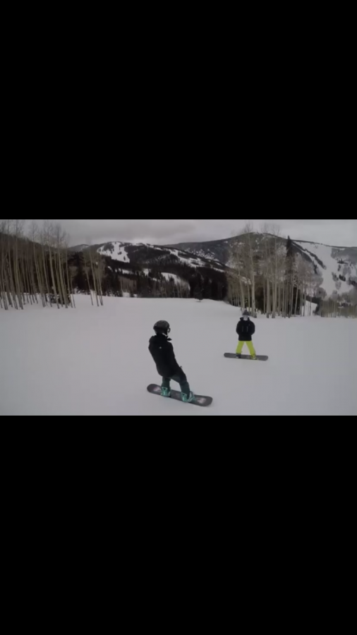 Senior Katrina Amos skis with her family in Vail, Colorado. 