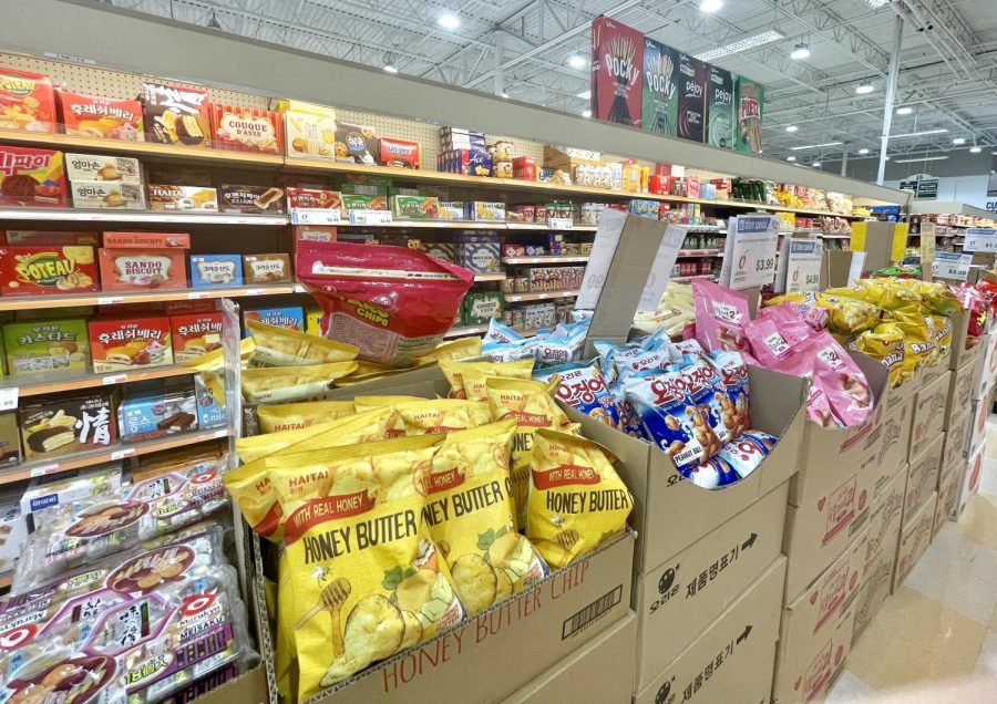 Many students buy Asian snacks that can be found in stores such as Lotte or H Mart.