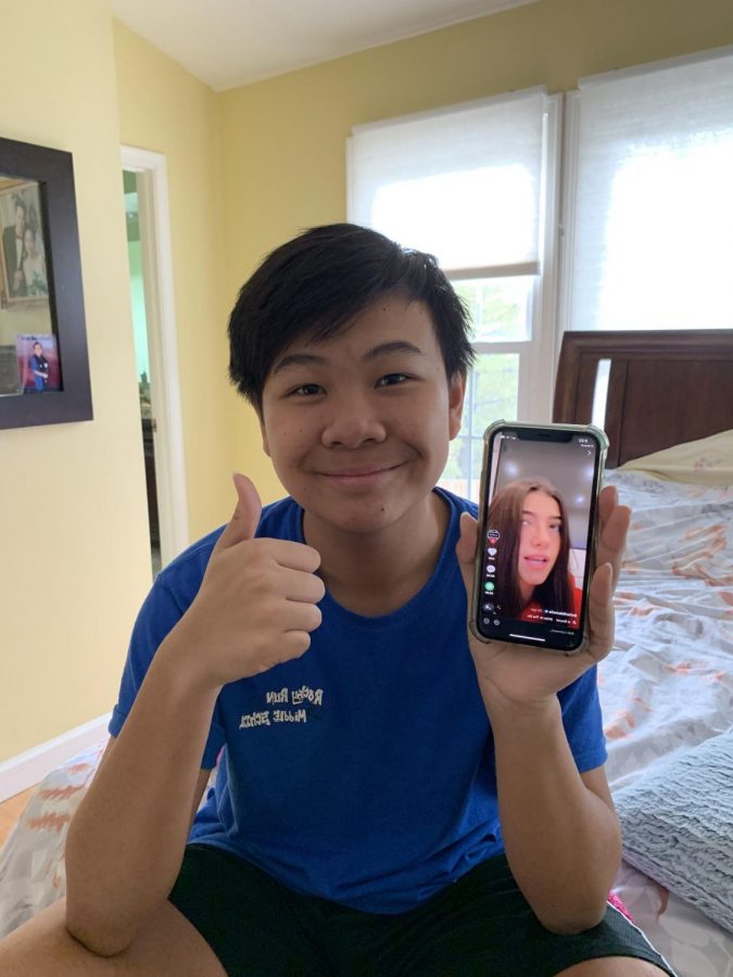 Freshman Kyle Lee enjoys using TikTok in his free time to watch videos from popular creators.