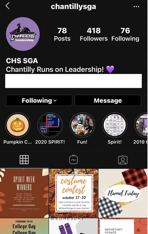 Chantilly+Leadership+has+been+advertising+their+school+spirit+and+other+various+activities+on+their+official+Instagram+page.+