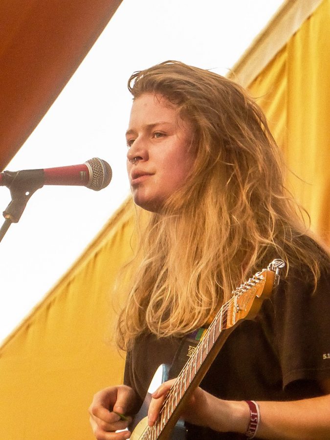 Girl in red performs at the End of the Road Festival in 2019.