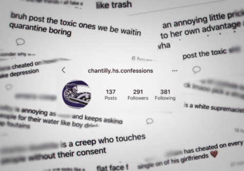 Anonymous messages are posted to an Instagram account that is used to gossip and spread rumors. 
Photo by Catherine Xu