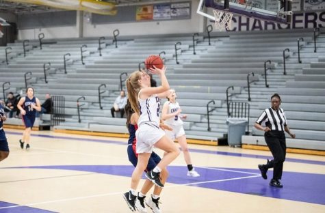 Junior Natalie Hogan goes up for a layup in her game against Edison High School on Dec. 10. 