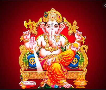 This is the Hindu God Ganesh. He is represents the god of wisdom. 
