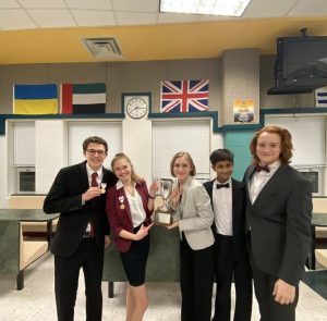 The forensics team wins Super Regionals on Feb. 26, 2020, and advanced to the state competition.