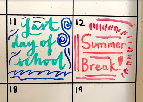Many students mark their calendar so they know how many days are left before the end of the school year. This year, summer break starts on June 12.