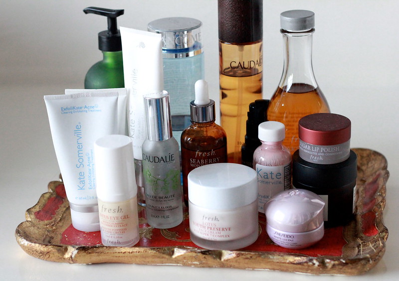 The market is flooded with skincare products.