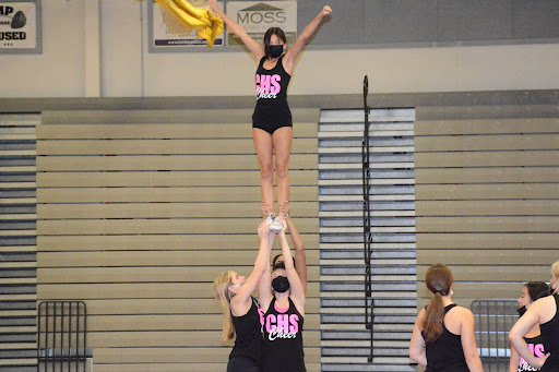 cheerleaders high school practice