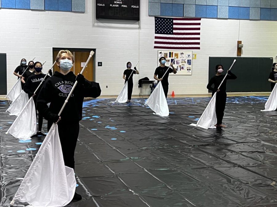 Winter Guard practices performances