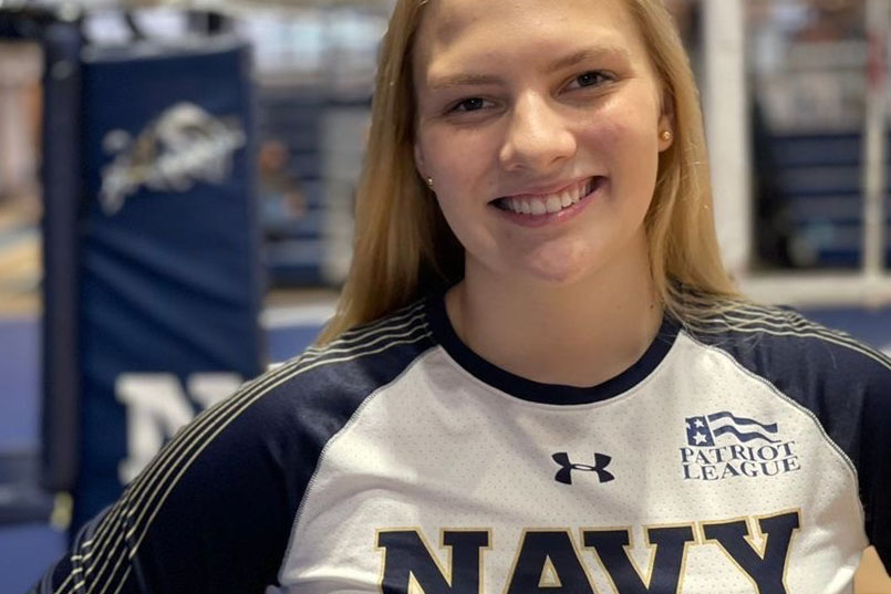 Senior+Lainey+Feighery+attends+an+official+visit+to+the+Naval+Academy+on+Feb.+25+after+being+recruited+for+volleyball.