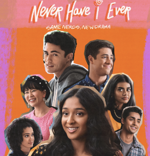 Netflix’s ‘Never Have I Ever’ displays a conflicted Indian teenager who is discovering herself in high school.  “Although the characters have problems that don’t represent all Desi people, I can relate to the culture and ideas that they spread [in these shows],” sophomore Himesh Ahuja said. (Poster used from Pixabay)

