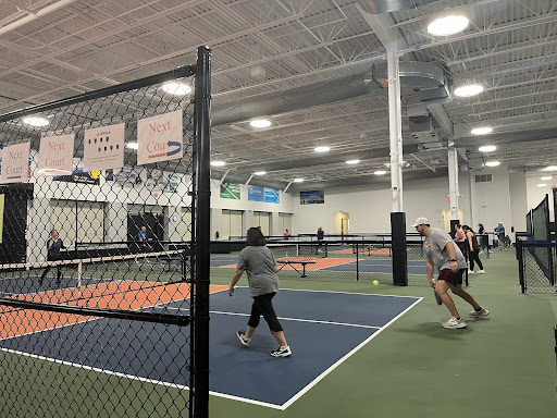 Teams battle each other during an open play session on Oct. 5 at Pickleballerz.