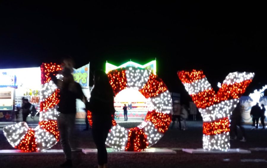 Red and white, the classic Christmas color combination, can be found throughout both the light display and the Holiday Village.
“It makes you feel Christmassy,” Dimaiuta said. “If we have family visiting from out of town, we come together to go visit it.”