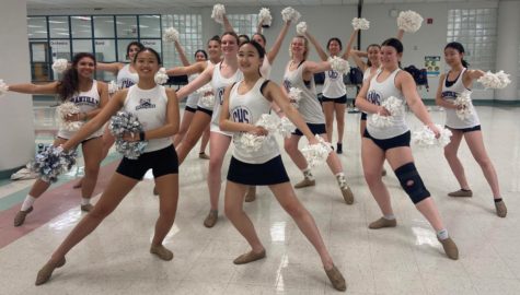 Members of the dance team practice after school on Wednesday, Jan. 4 to prepare for competitions taking place over the coming weeks.