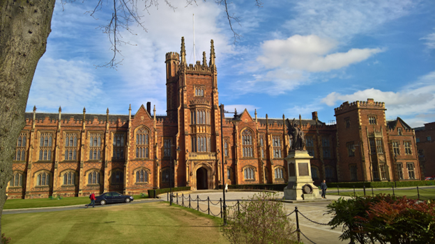 The Lanyon building, the centerpiece of Queen’s University of Belfast, is the first building that was completed in 1849. It is named after the architect Sir Charles Lanyon. 