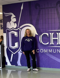 Dr. Amy Goodloe, who became principal last spring, worked with the Class of 2023 and administrators to bring murals to the school .