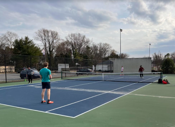 On Feb. 22, students prepare for spring tennis tryouts.
