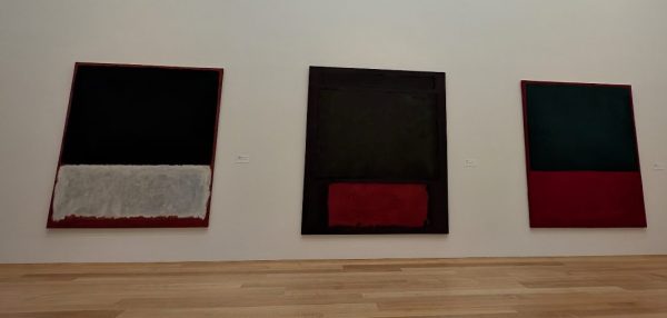 Part of the Mark Rothko exhibition “Paintings on Paper” displayed at the National Gallery of Art in Washington D.C. on Oct. 27. 
