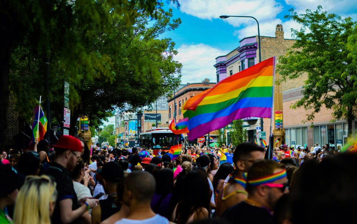 A pride parade takes place with plenty of rainbows. Photo used courtesy of Pexel from Chicago, IL, United States.
