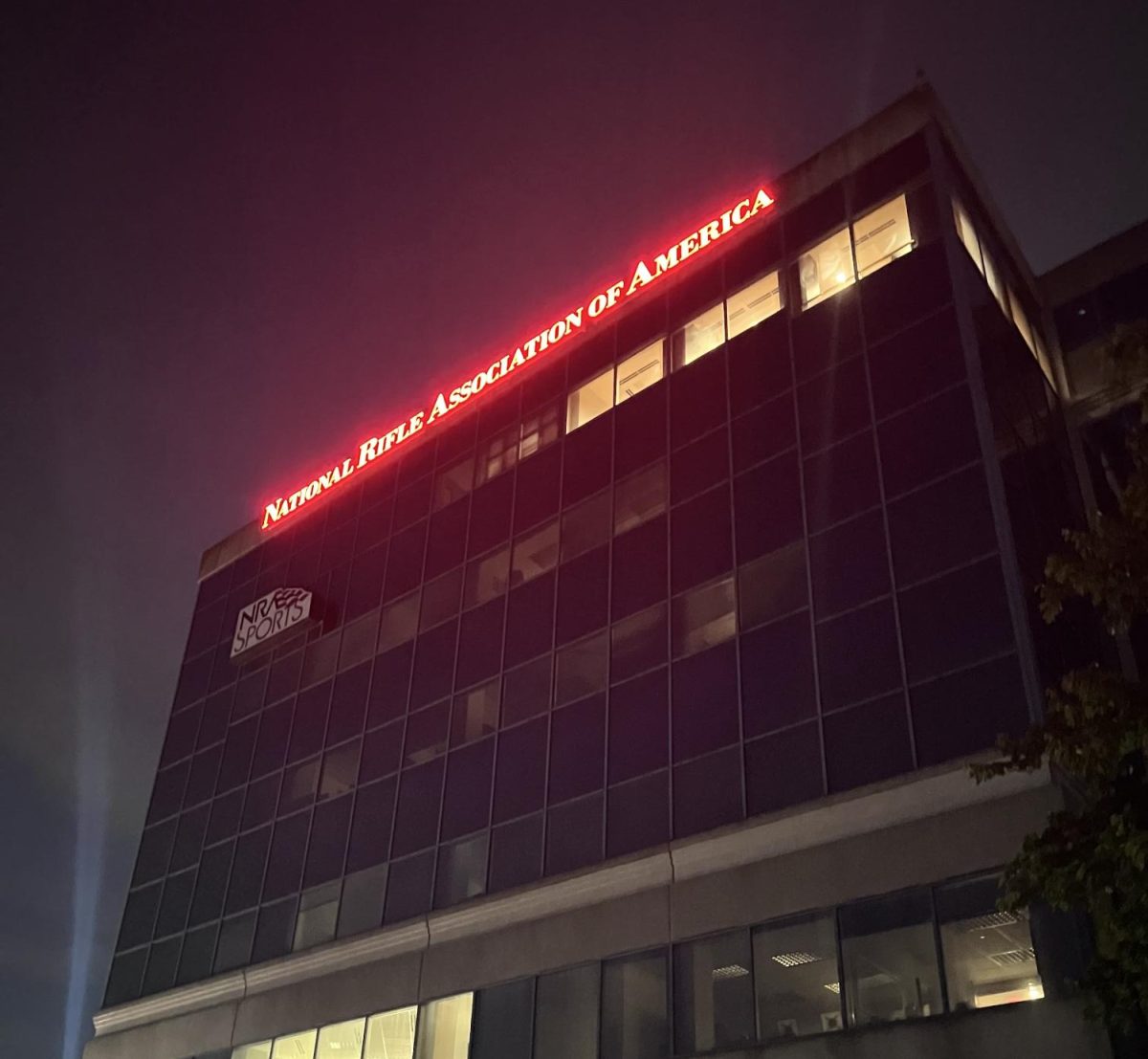 Headquartered just under five miles from CHS, the National Rifle Association is among the largest organizations dedicated to preserving gun access in the U.S. Photo by Nischal Annapareddy