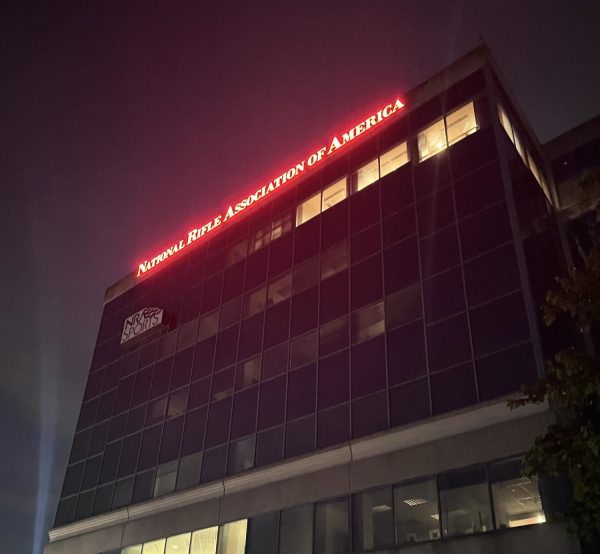Headquartered just under five miles from CHS, the National Rifle Association is among the largest organizations dedicated to preserving gun access in the U.S. Photo by Nischal Annapareddy