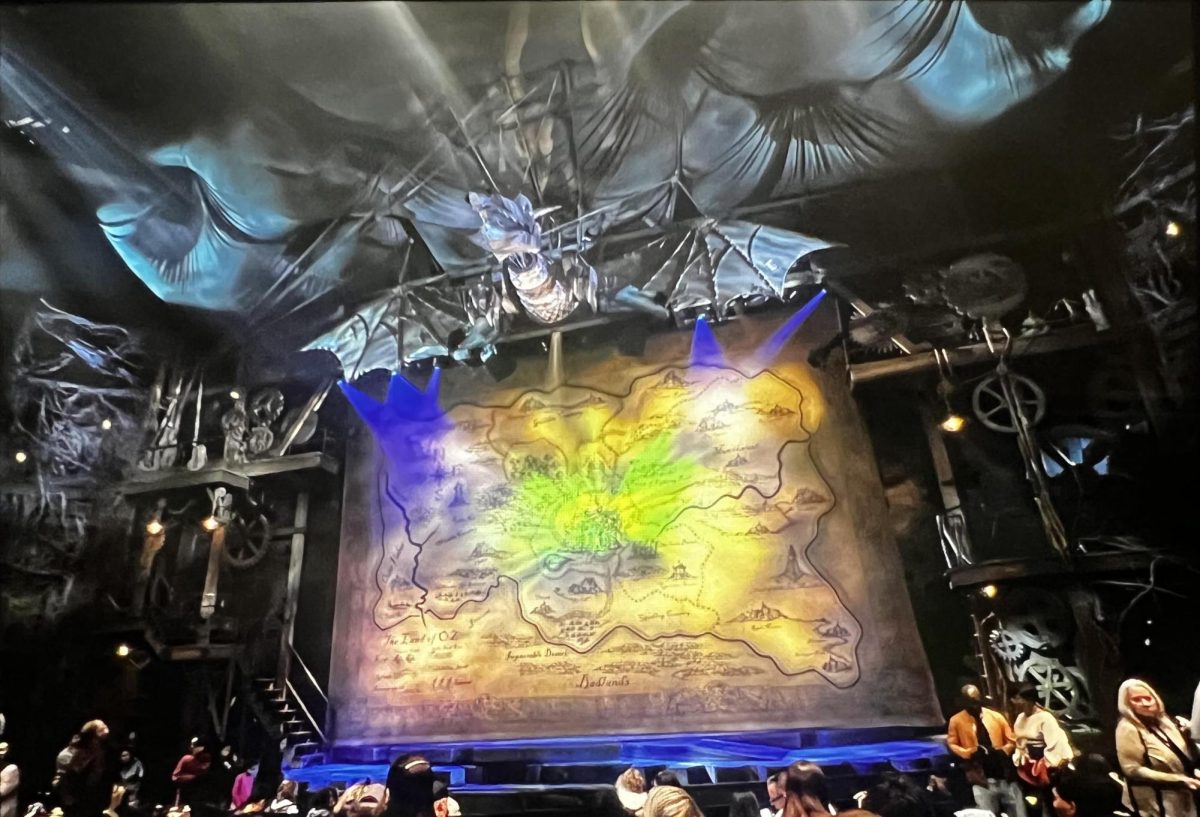 The Sunday matinee of “Wicked” on Broadway plays at the Gershwin Theater in New York City on Oct. 26. “Wicked” is the fourth-longest-running Broadway musical, having debuted in 2003. 