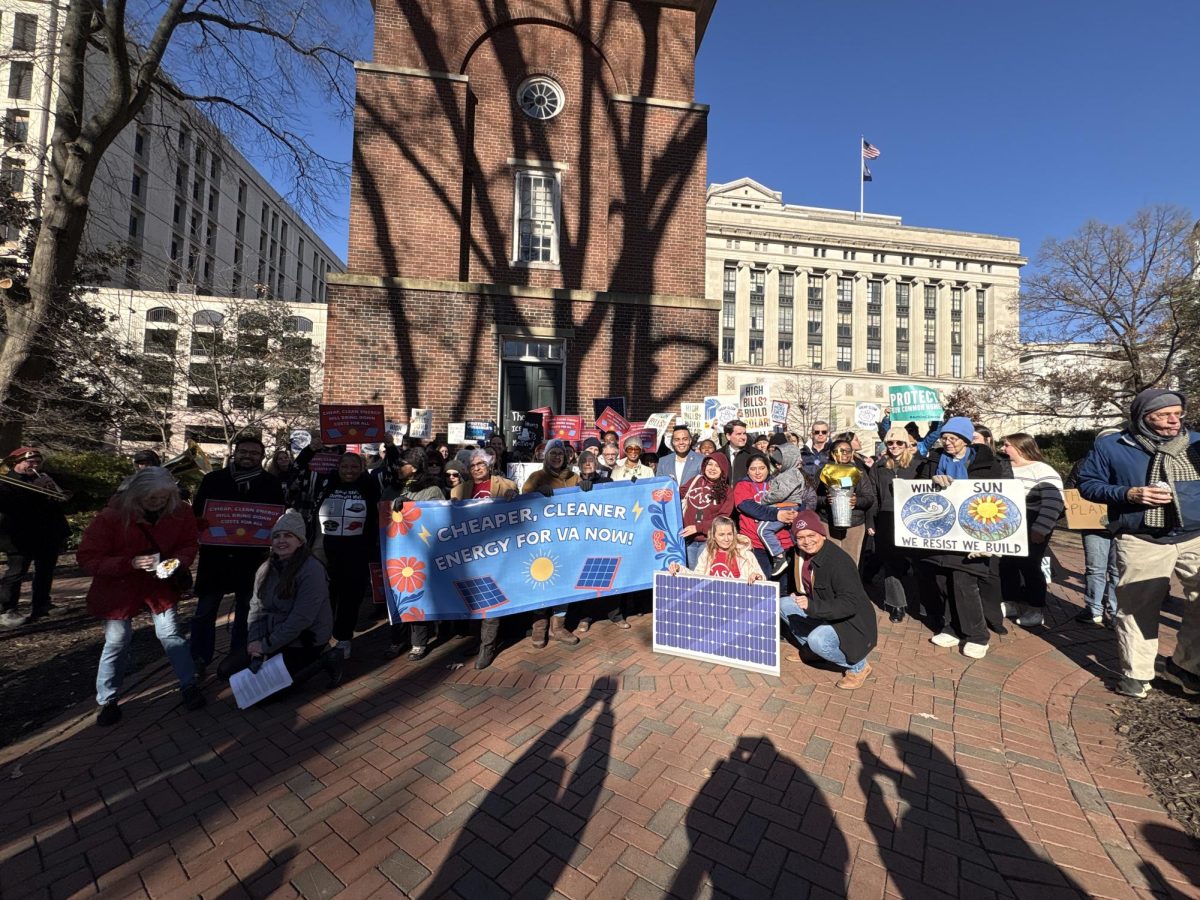 Chesapeake Climate Action Network Action Fund and other partners rally for affordable clean energy in Richmond on Jan. 21. 
